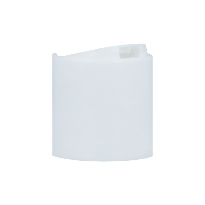 Frasco plástico branco com tampa opaca sobre fundo branco