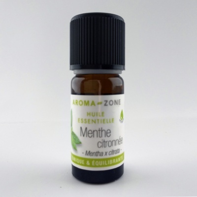 Frasco pequeno de óleo essencial de Menthe citronnée da marca AROMA-ZONE