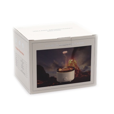 Caixa branca com imagem e texto da máquina automática para tigelas