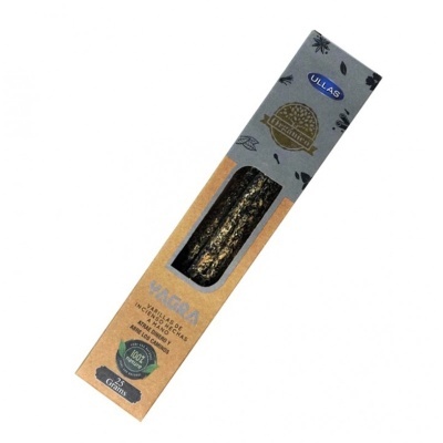 Embalagem de varinhas de incenso Yagra feitas à mão com janela transparente