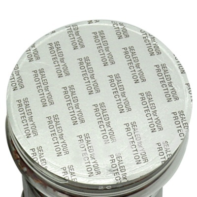 Tampa de garrafa com selo de proteção branco