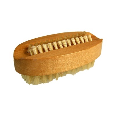 Escova de limpeza de madeira com cerdas naturais