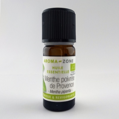 Frasco de óleo essencial de Menthe poivrée de Provence da Aroma-Zone