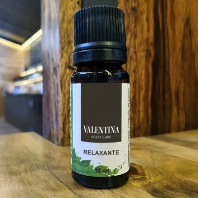 Frasco pequeno de óleo essencial relaxante Valentina Body Care