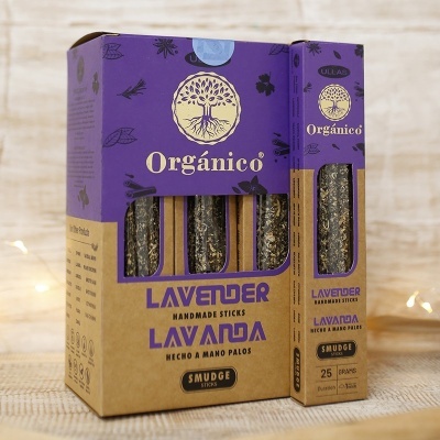 Embalação de palitos de defumação lavender lavanda Orgánico