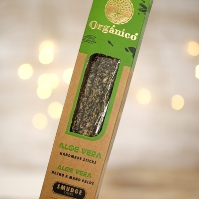 Caixa de incenso Aloe Vera orgânico embalado