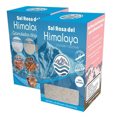 Embalagens de Sal Rosa do Himalaya para cozinhar e temperar