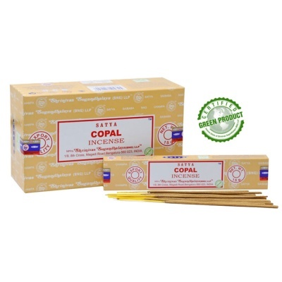 Embalações de incenso Satya Copal com varetas