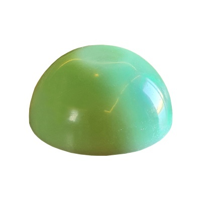 Meia esfera de plástico verde-água