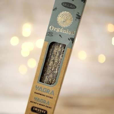 Caixa de palitos de fumigação Yagra handmade smudge sticks com janela transparente