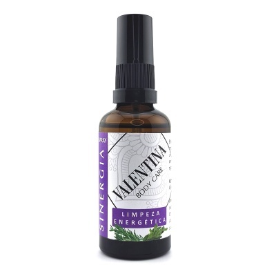Frasco de spray Valentina Body Care para limpeza energética