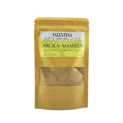 Pacote de argila amarela em pó VALENTINA Body Care