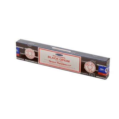 Caixa de incenso Nag Champa Black Opium castanho, 15g