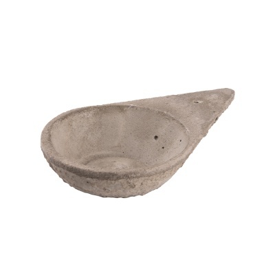 Escorredor de loiça cerâmico cinzento com textura rugosa