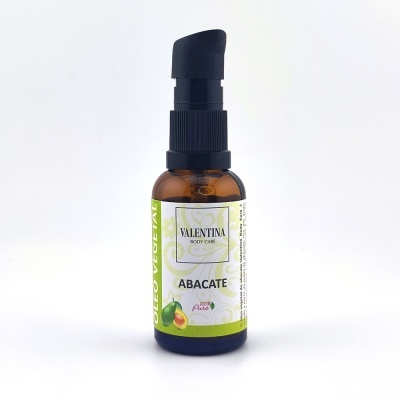Frasco de óleo vegetal Valentina Body Care de abacate com doseador
