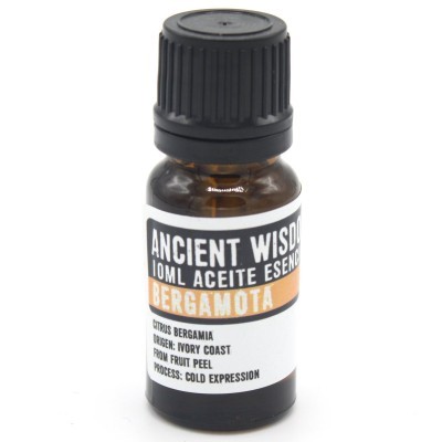 Frasco de óleo essencial de bergamota Ancient Wisdom de 10ml