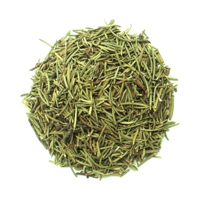 alecrim seco em forma circular sobre fundo branco