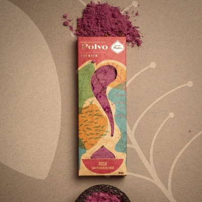 Pacote colorido de Salarmembras Polvo Premium com pó rosa e formas abstratas