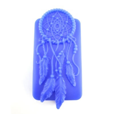 Capa azul para telemóvel com relevo de filtro dos sonhos em plástico