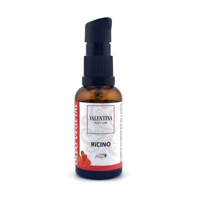 Frasco de óleo vegetal de rícino Valentina Body Care