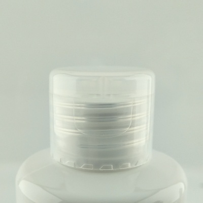 Tampa de garrafa branca com tampa transparente