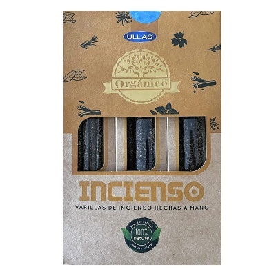 Embalagem de varinhas de incenso orgânicas feitas à mão ULLAS