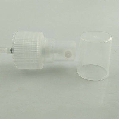 Borrifador plástico translúcido com tampa transparente removível