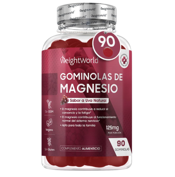 Frasco de gominolas de magnésio da WeightWorld