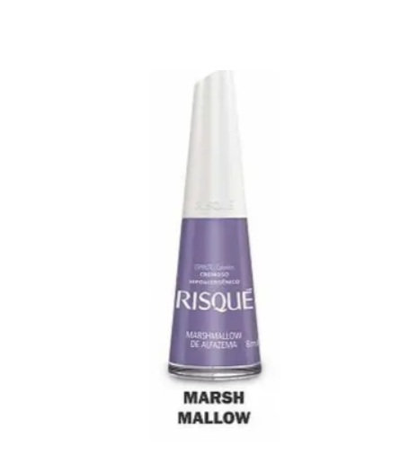 Verniz de unhas roxo claro RISQUÉ Marshmallow de Açúcar