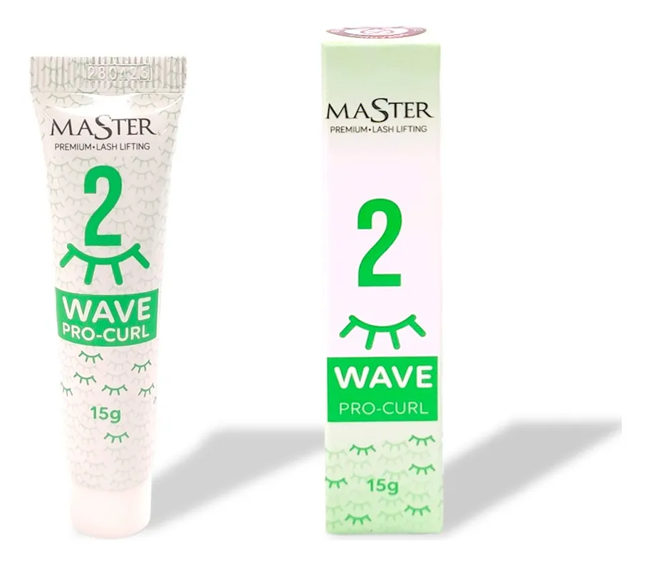 tubo cosmético branco e verde com embalagem da marca Master