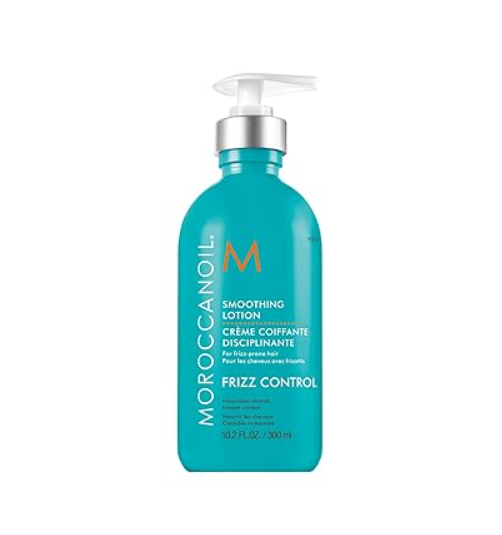 Frasco azul turquesa com doseador de loção Moroccanoil
