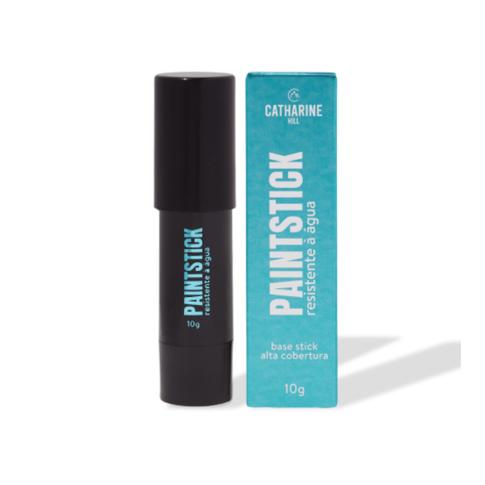 Produto em stick preto com embalagem azul da Catharine Hill