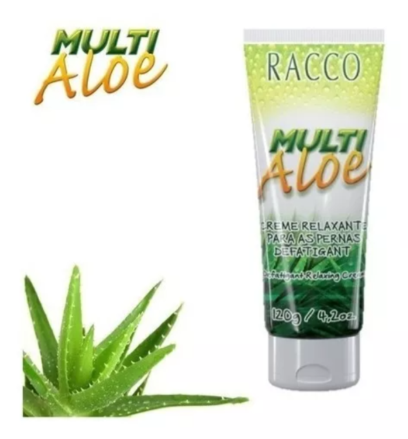 Creme relaxante MULTI Aloe da RACCO com planta de aloe vera