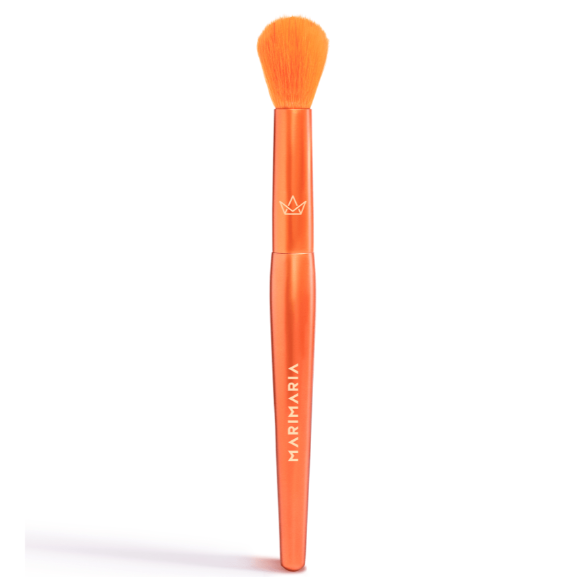 Pincel de maquilhagem laranja MARIMARIA com cerdas e cabo laranja