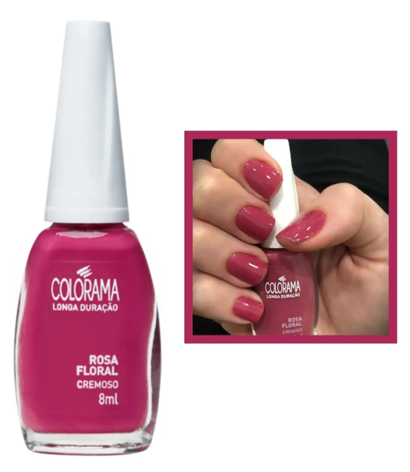 Verniz de unhas Colorama Rosa Floral Cremoso