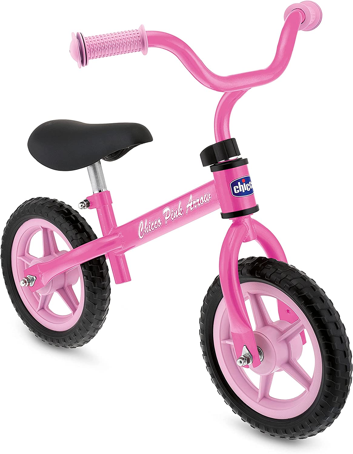 Bicicleta de equilíbrio cor-de-rosa para crianças