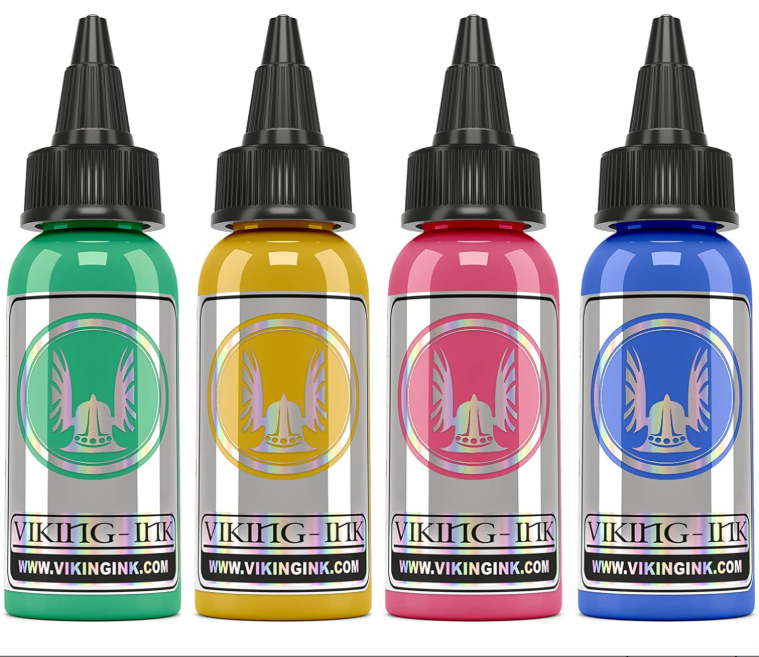 Frascos de tinta para tatuagem Viking Ink em várias cores