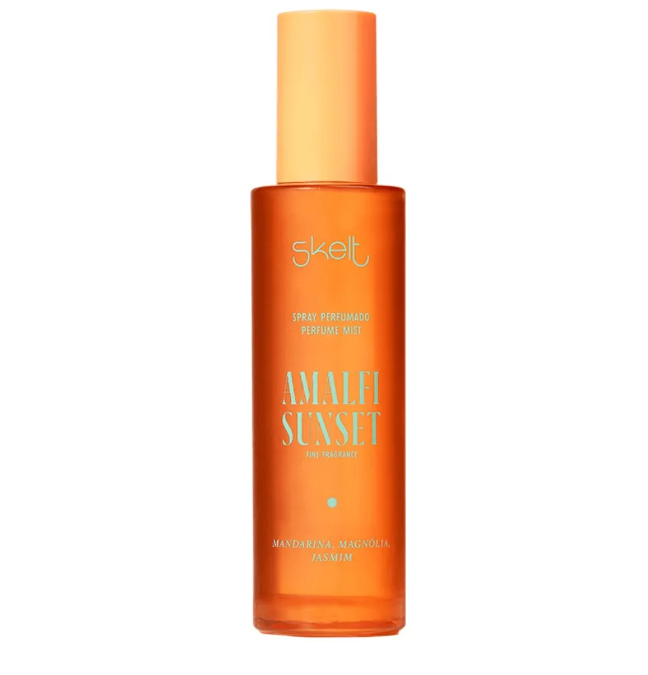 Frasco spray perfumado Skelt Amalfi Sunset laranja