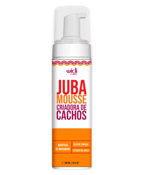 Frasco de mousse branco com rótulo colorido e válvula para espuma