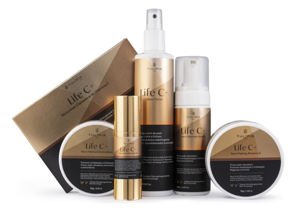 Conjunto de produtos de cuidados de pele Tulpia Life C+