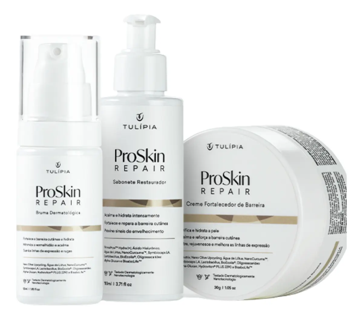 Conjunto produtos de cuidados para pele Tulípia ProSkin Repair