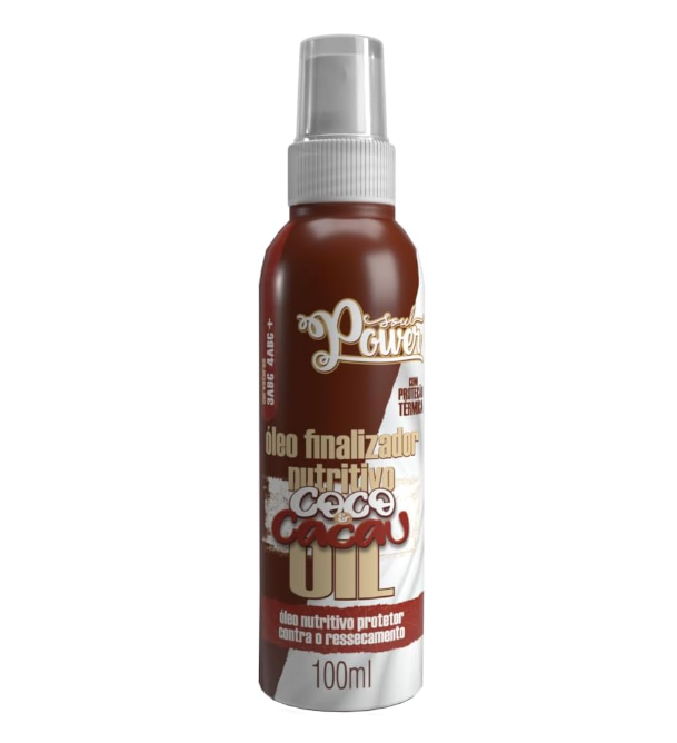 Frasco de óleo finalizador nutritivo coco cacau 100 ml