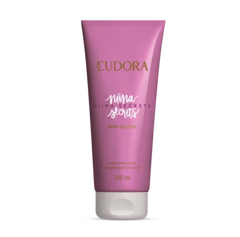 Loção hidratante desodorante corporal rosa Eudora Niina Secrets Niina Bloom