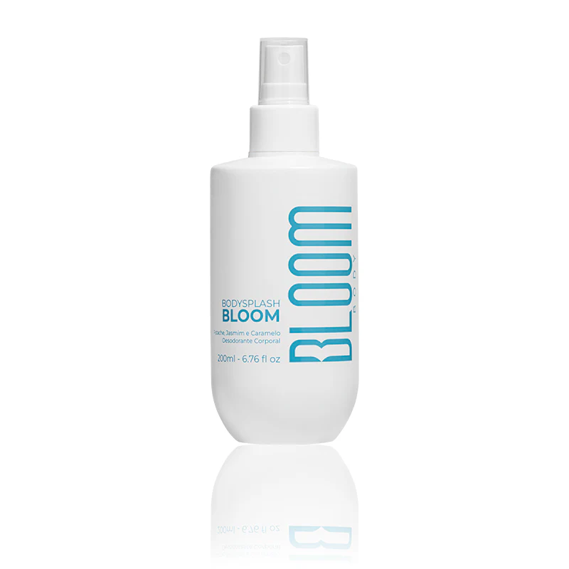 Frasco spray branco de BODYSPLASH BLOOM 200ml