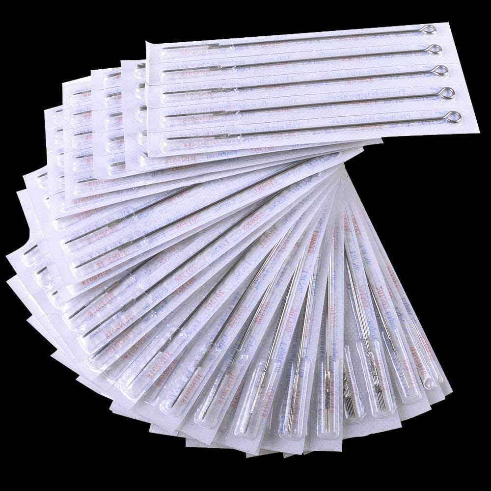 Múltiplas agulhas esterilizadas individuais de acupuntura em leque