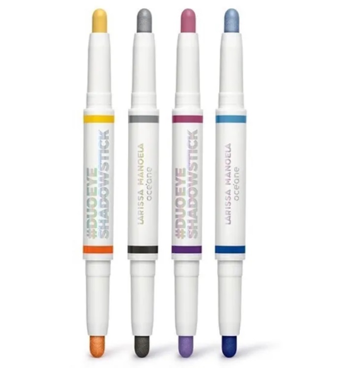 Quatro sombras em stick coloridas #DUO EYE SHADOWSTICK Laís Mãquea
