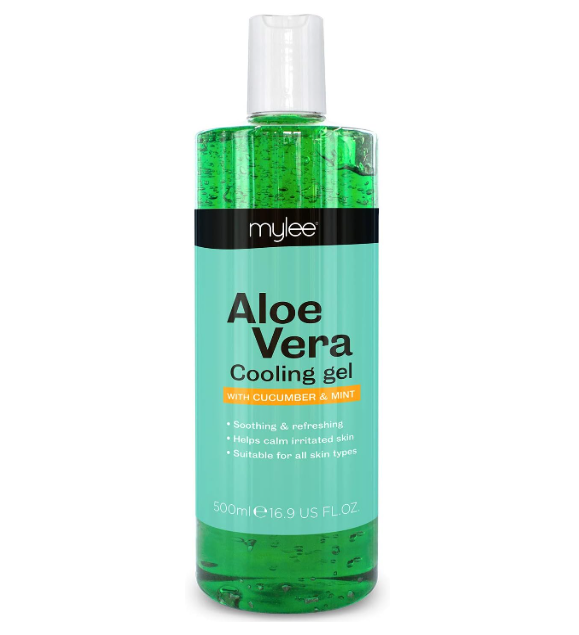 Frasco de gel verde Mylee Aloe Vera Cooling gel 500ml