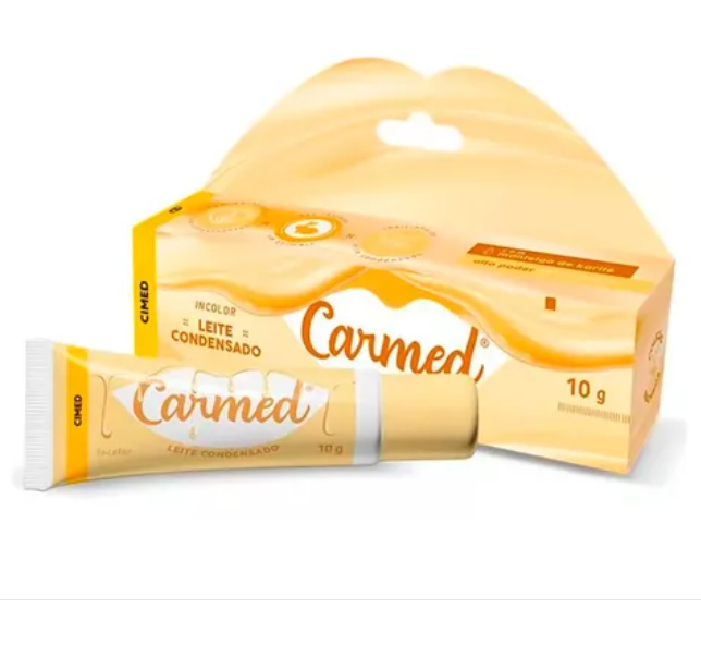 Tubo e embalagem de leite condensado Carmed 10 g