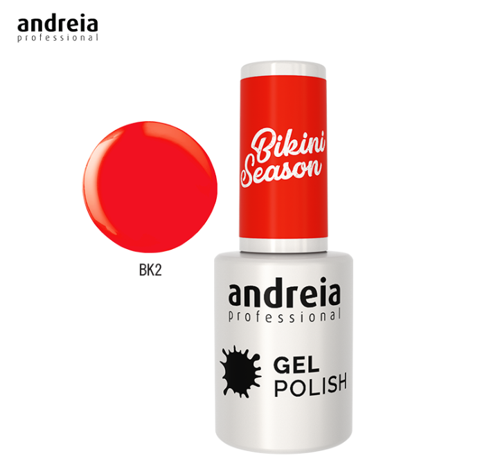 Verniz gel Andreia cor vermelha Bikini Season