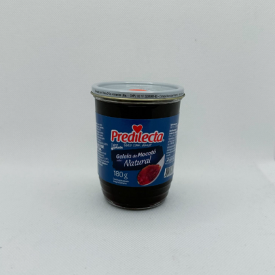 Frasco de vidro azul de geleia Predilecta